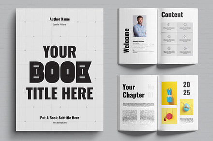 Book Title Template Layout, a Magazine Template by MightyDesign
