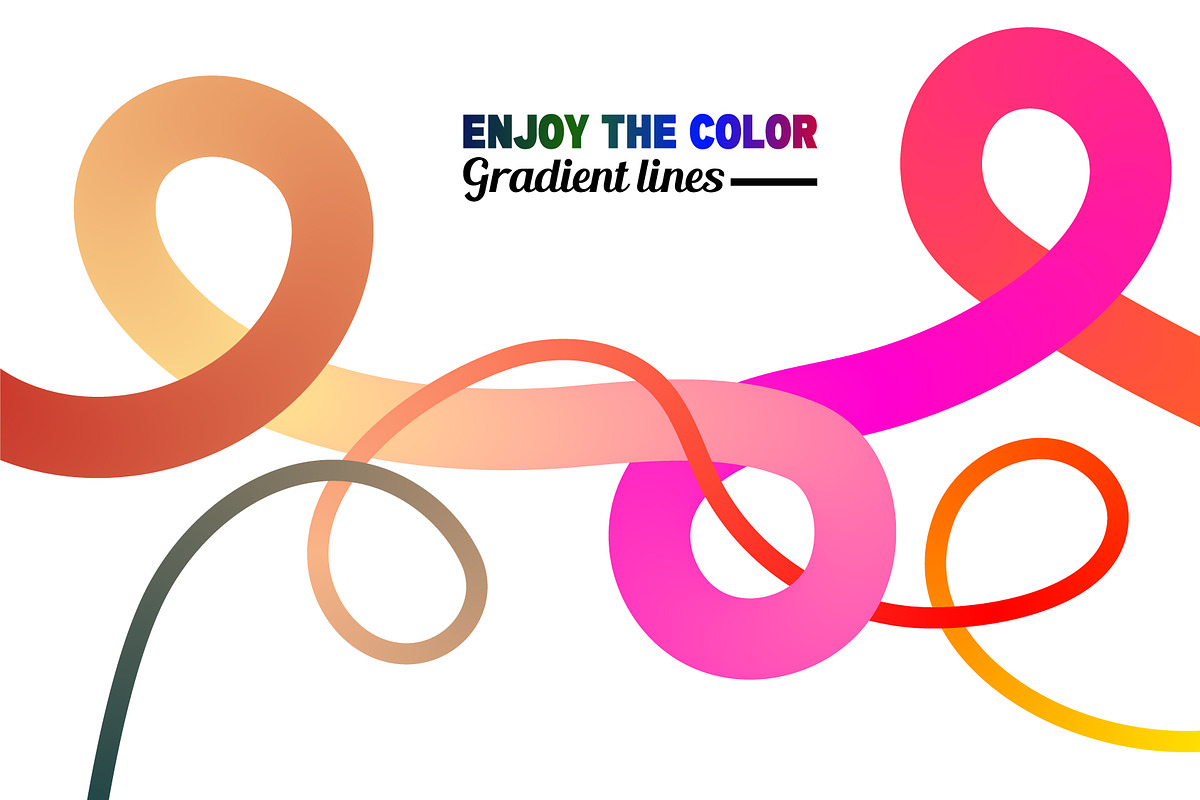 3D Fluid Path Gradient Lines, a Background Graphic by hkmonir (Photo 2 of 3)