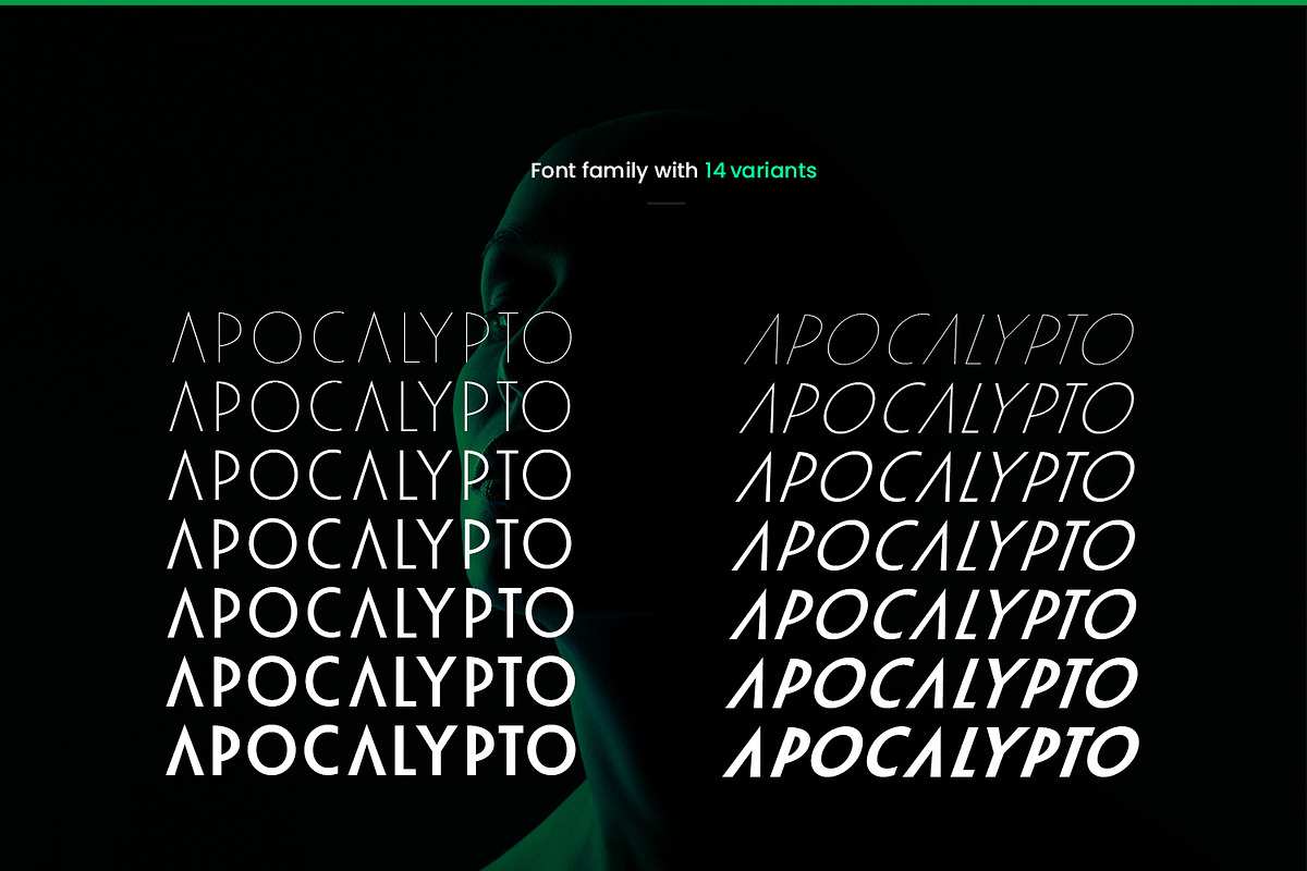 Apocalypto Typeface, a Sans Serif Font by Foxtype (Photo 11 of 11)