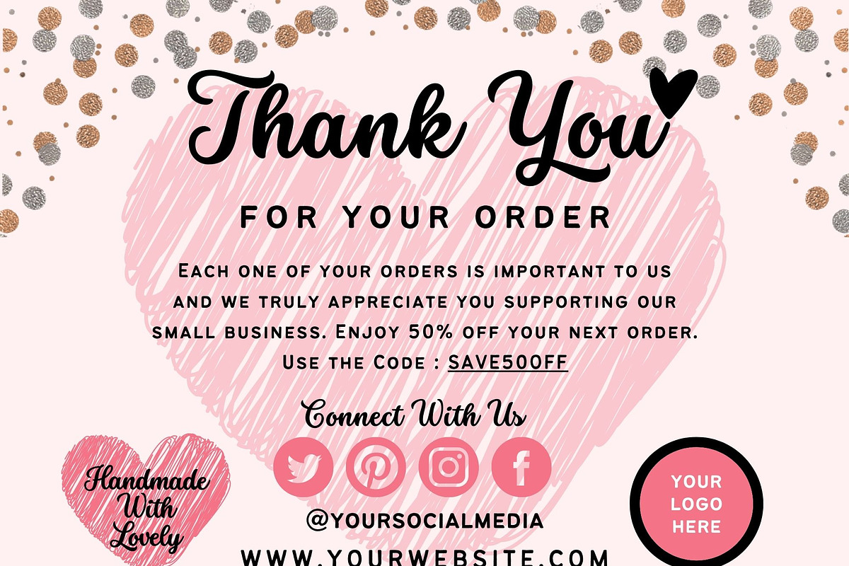 Thank You Card For Small Business #2, a Flyer Template by Oskar Wantopi (Photo 2 of 3)