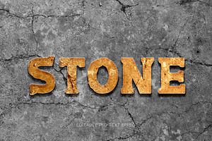 Stone Text Effects