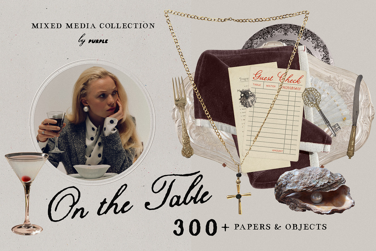 On the Table: Mixed Media Pack, an Object Graphic by Purple (Photo 1 of 13)