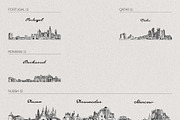 Hand Drawn City & Country Skylines, a Work Illustration by TheMountBirdStudio (Thumbnail 10 of 20)