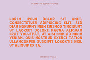 Pentagram Block - Bold display Font, a Handwritten Font by Lise & Mike–Visual Makers (Thumbnail 3 of 6)