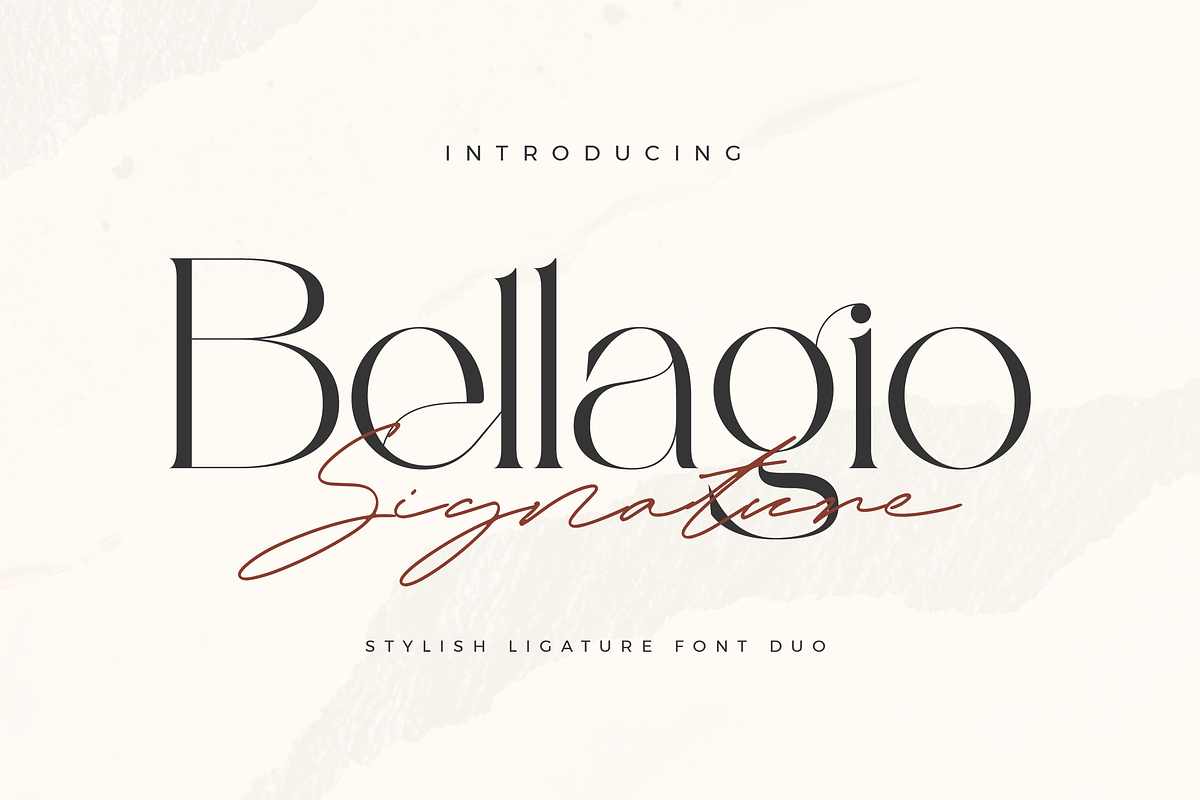 Bellagio Signature Font Duo, a Serif Font by Aqeel_Art (Photo 1 of 10)