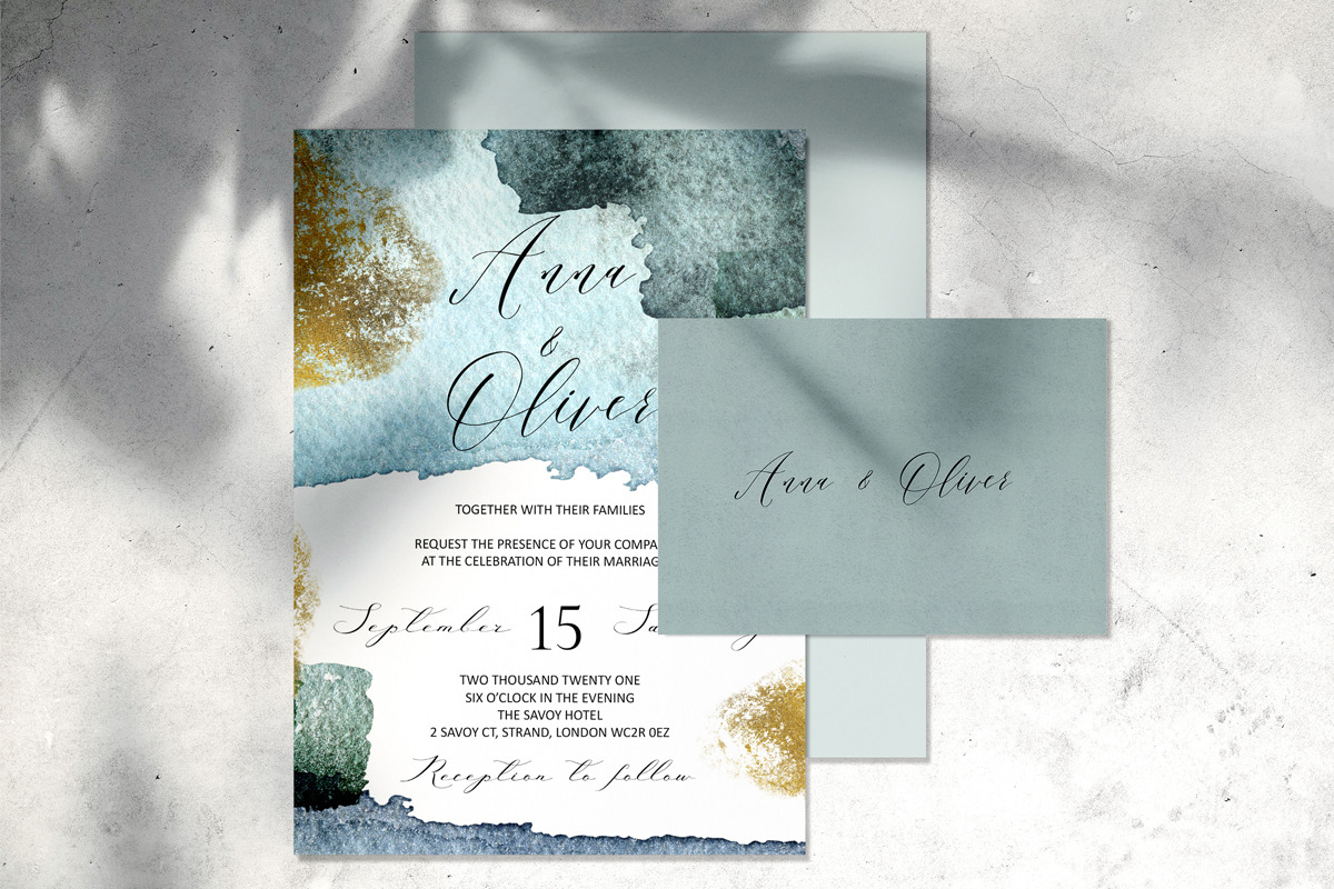 Abstract Watercolor and gold shapes, an Object Graphic by SimpleWishesArt (Photo 8 of 13)