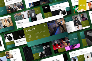 Xander - Business Google Slide, a Presentation Template by Dens Creative Studio