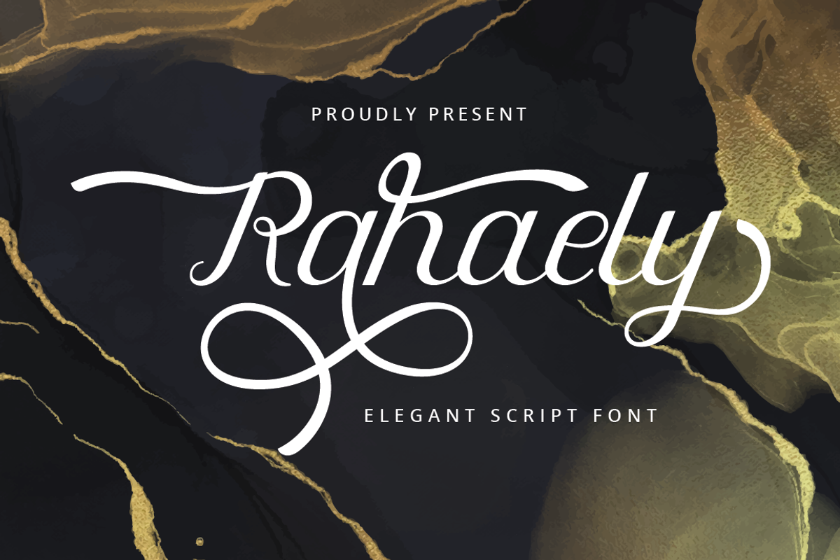 Rahaely - Elegant Script Font, a Script Font by PutraCetol Studio (Photo 1 of 11)