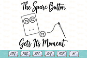 Spare Button Sewing Quote Line Art, an Object Illustration by Ghagra (Thumbnail 1 of 6)