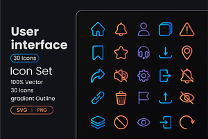 User interface icons, a Duotone Icon by Premast
