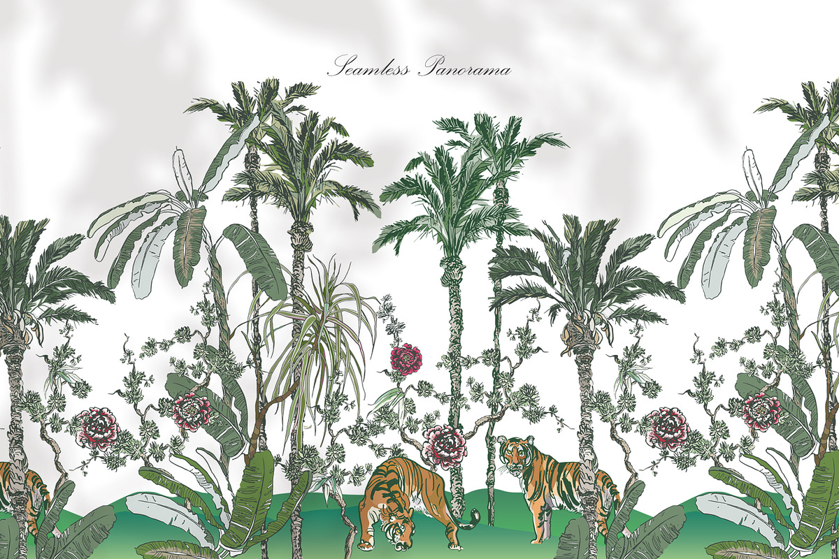 Chinoiserie Seamless Panoramas, an Illustration by Irina Dolgikh (Photo 4 of 17)