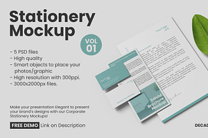 Corporate Stationery Mockup Branding