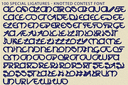 Knotted Contest - Cyber-Gothic Font, a Serif Font by 177Studio (Thumbnail 8 of 8)