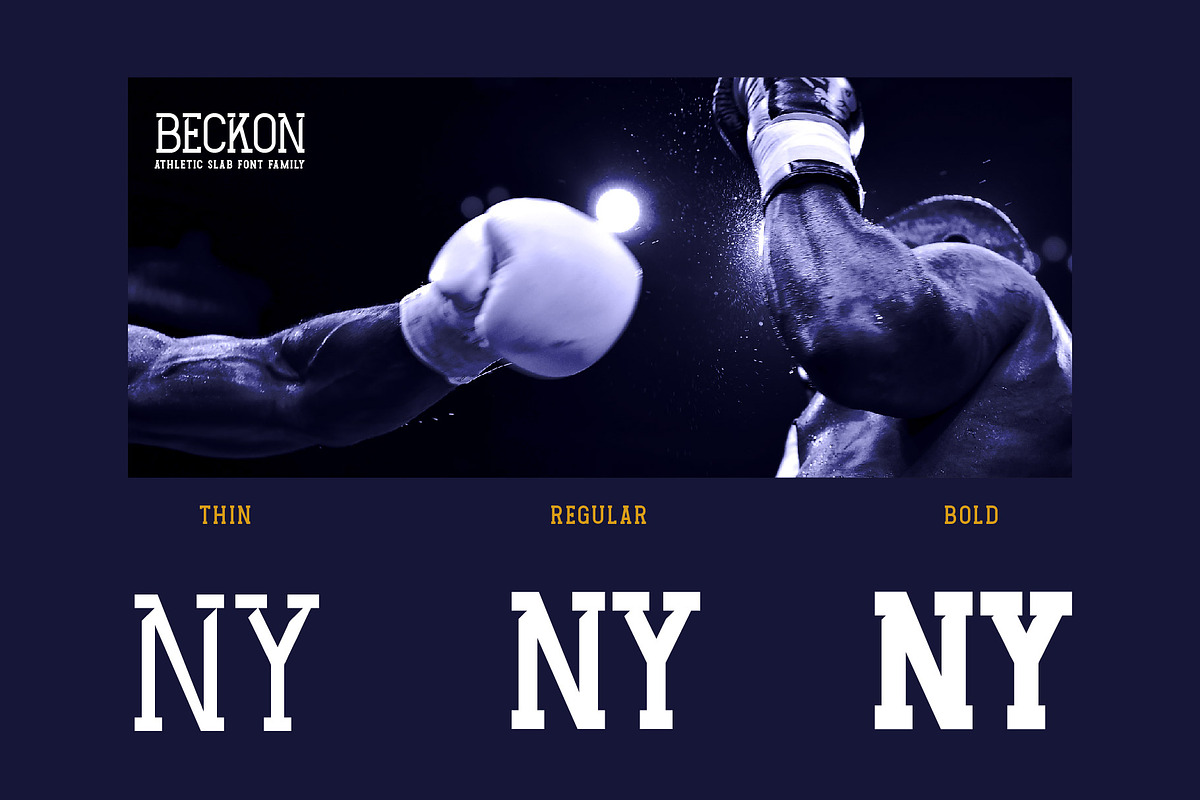 Beckon, a Slab Serif Font by Burntilldead (Photo 3 of 10)