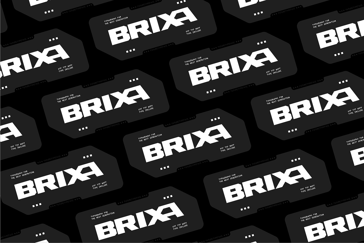 Brixa - Futuristic Display Font, a Sans Serif Font by Typeagle (Photo 9 of 10)