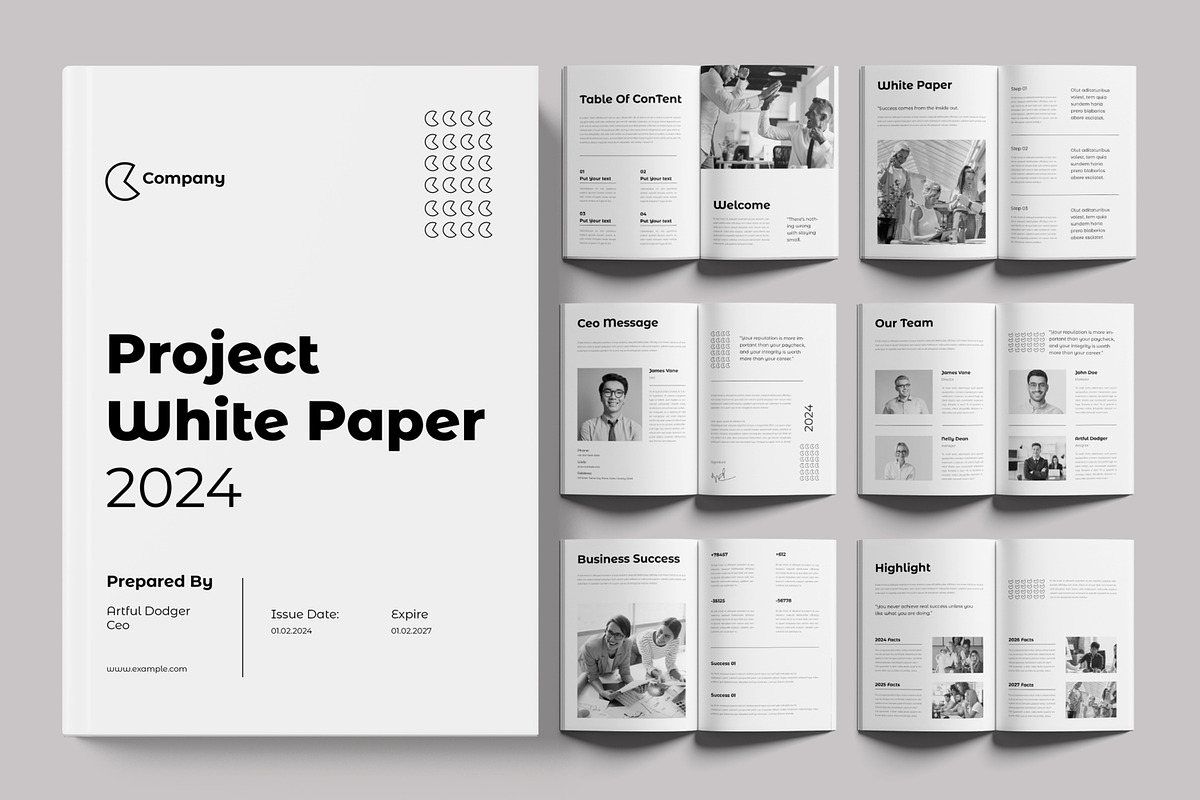 White Paper Layout, a Brochure Template by ContestDesign (Photo 1 of 4)