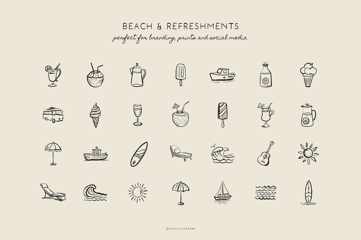 SUMMER HOLIDAY illustrations, a Seasonal Illustration by Crocus Paperi (Photo 2 of 6)