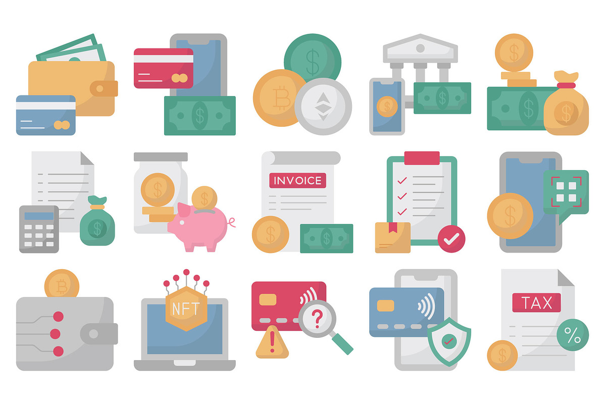Finance & FinTech Icons Pack, an Icon by Vector Portal (Photo 2 of 5)