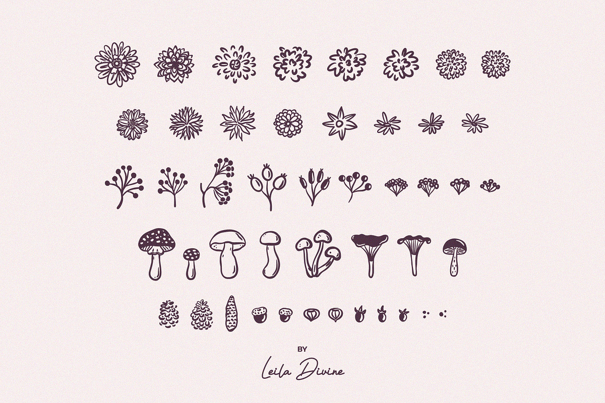 Cozy Autumn Hand Drawn Collection, a Seasonal Illustration by Leila Divine (Photo 18 of 29)