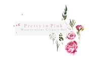 Pretty in Pink - Watercolour Florals, an Illustration by Sammy's Illustration (Thumbnail 1 of 4)