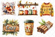 Autumn Clipart Cozy Fall Clipart, an Icon by Dream Creation (Thumbnail 6 of 6)