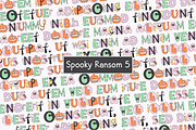 SPOOKY RANSOM Halloween Cut Out Font, a Handwritten Font by Blush Font Co. (Thumbnail 13 of 14)