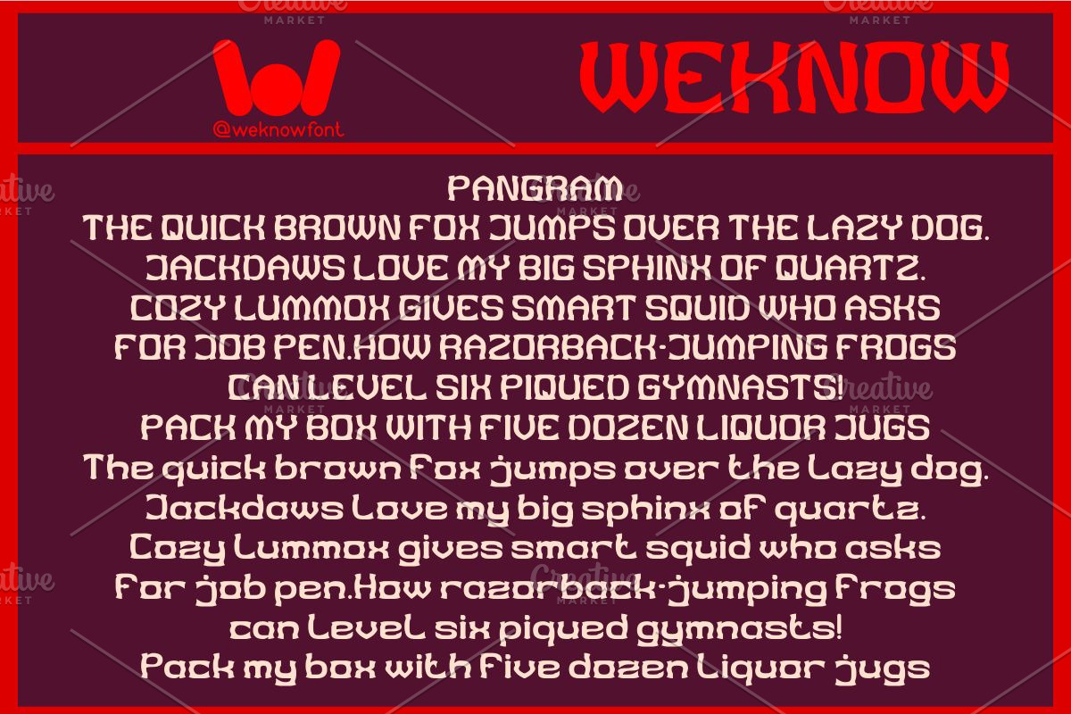Red Monster font, a Font by weknow (Photo 6 of 8)