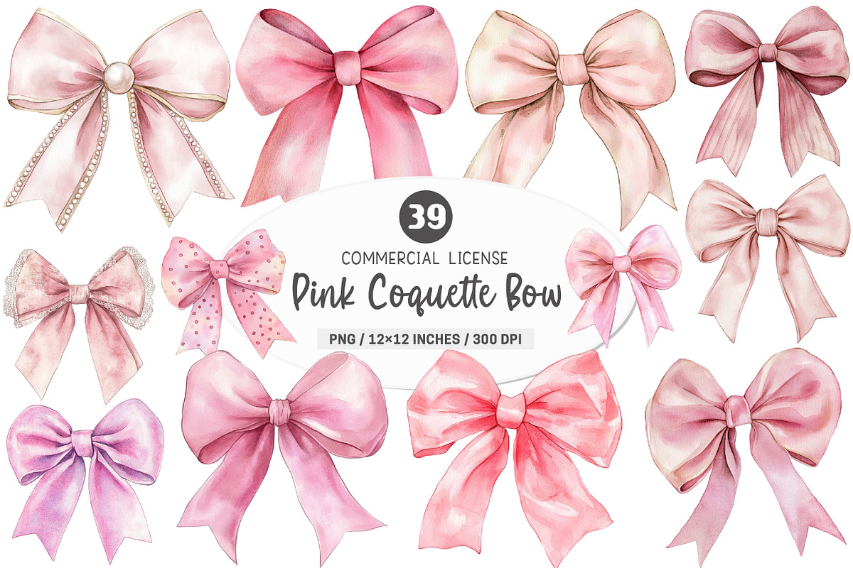 Pink Coquette Bow Sublimation, an Illustration by SinaCreation (Photo 1 of 5)