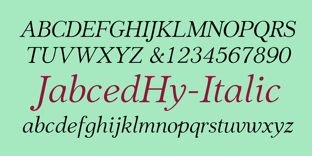 JabcedHy, a Serif Font by Ingrimayne Type (Photo 7 of 10)