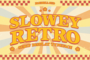 Slowey Retro - Playful Serif Display, a Serif Font by Pandeka Studio (Thumbnail 1 of 9)
