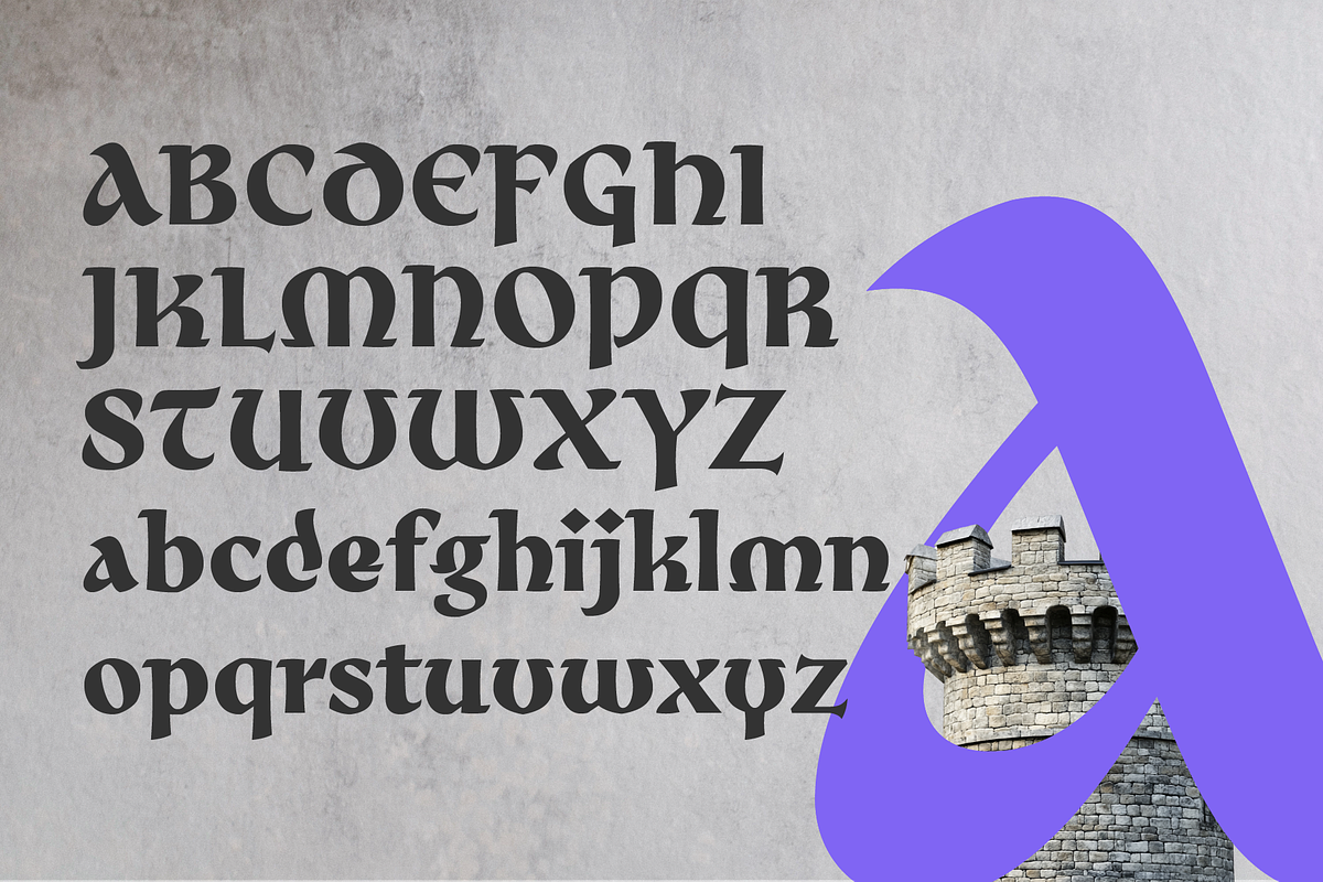 Nibras Uncial Historical Font, a Blackletter Font by Namela Studio (Photo 5 of 10)