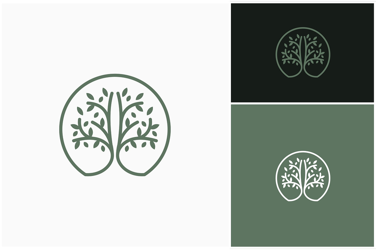Natural Tree Line Art Logo, a Branding & Logo Template by ika trisiana (Photo 2 of 2)