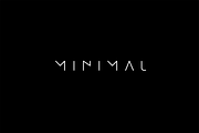 MINIMAL - modern futuristic font, a Sans Serif Font by MoonBandit (Thumbnail 1 of 7)