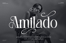 Amilado || Stylish Modern Serif Font
