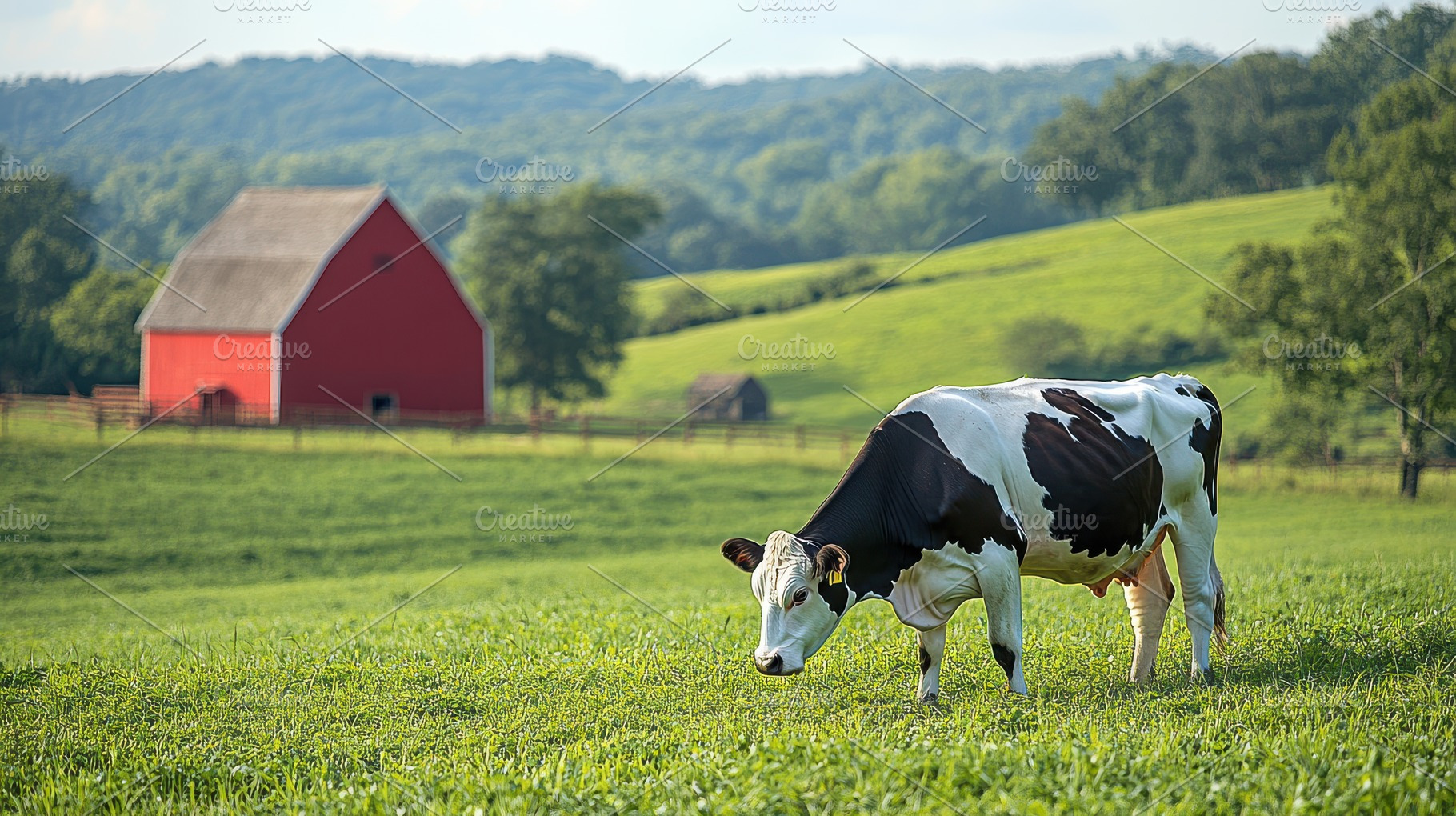 Pastoral tranquility: Black and whit, an Animal Photo by Pixeness Studio