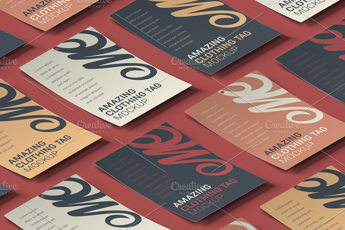 Set of Kraft Tag Labels Mockup, an Apparel Mockup by Black Cat Studio (Photo 5 of 18)