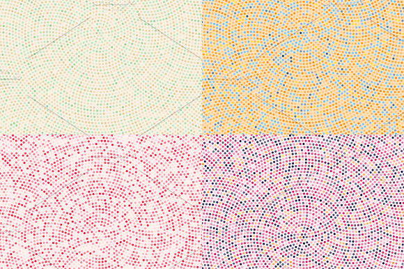 Colorful Round Mosaic Pattern