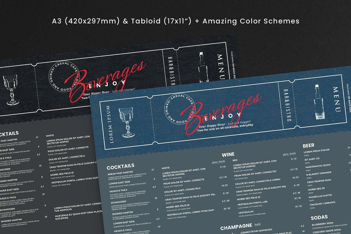 Contemporary Menu Template, a Flyer Template by BrandPacks (Photo 4 of 4)