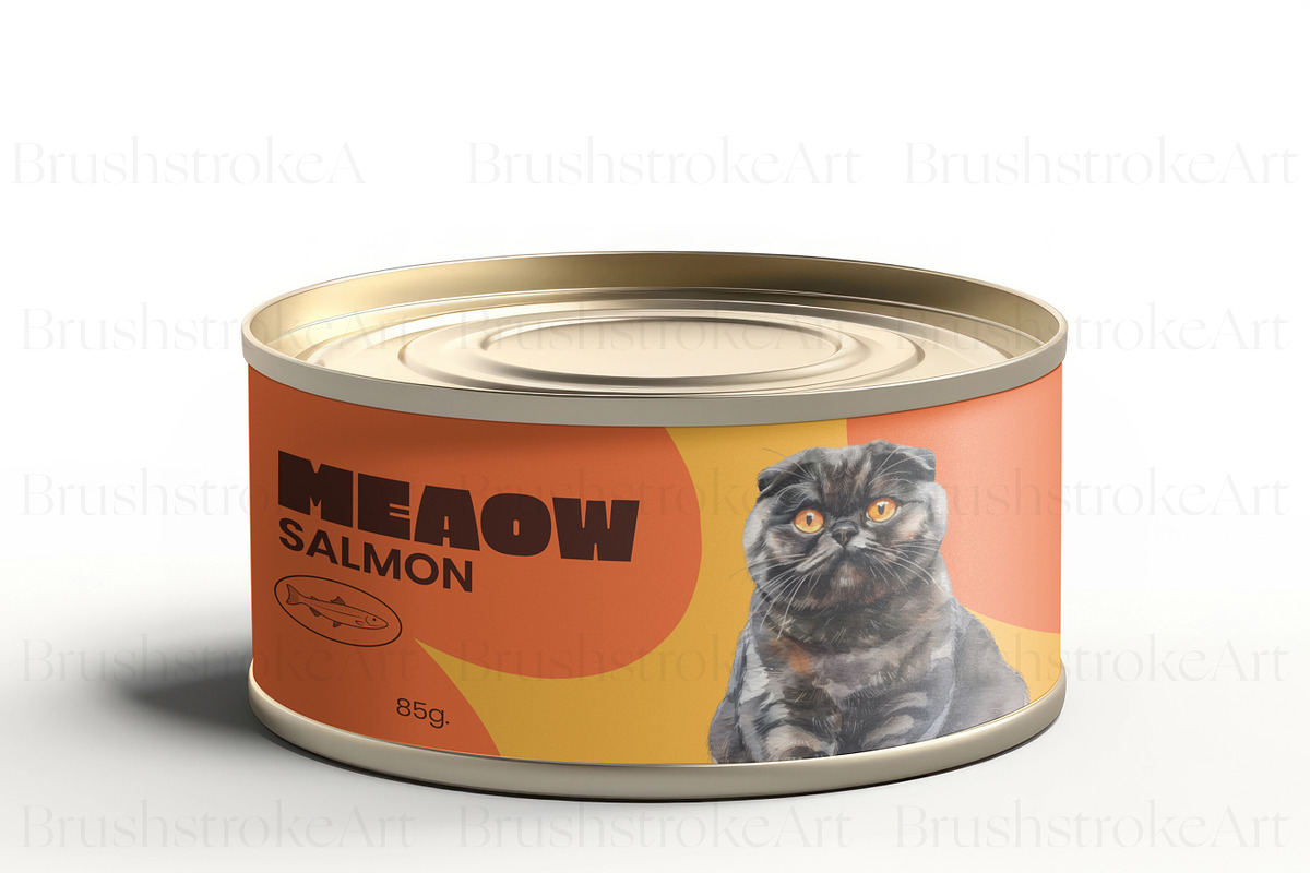 Scottish Fold Cat Clipart, Cat Breed, an Animal Illustration by BrushstrokeArtGB (Photo 8 of 9)