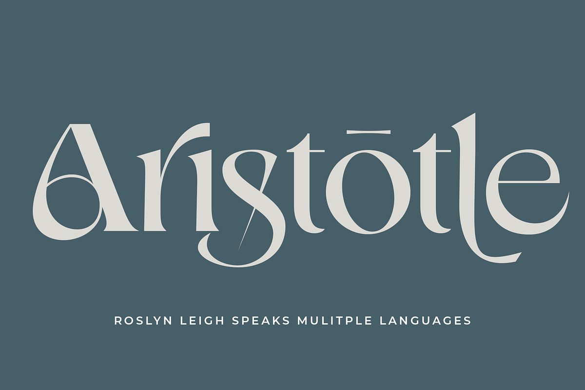 Roslyn Leigh - Display Serif, a Serif Font by 1871 Project (Photo 12 of 17)