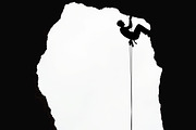 Mountain Climber Silhouette Set, an Illustration by Amazin_art (Thumbnail 6 of 21)