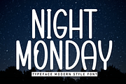 Night Monday | Script Font, a Script Font by Scratchones (Thumbnail 1 of 8)