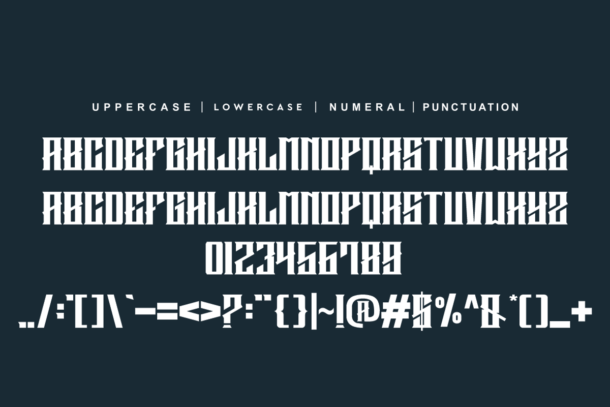 Rengoner Blacke, a Serif Font by QR Design Studio (Photo 7 of 9)