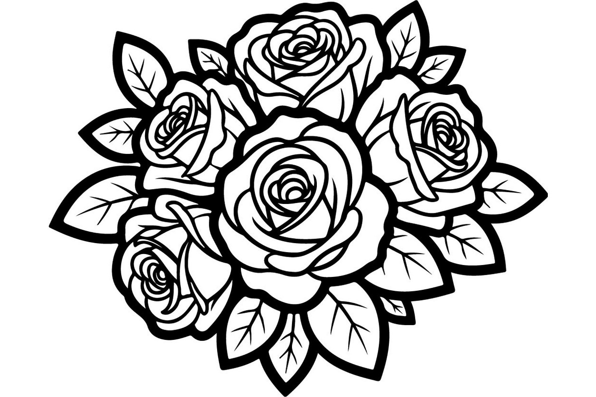 Floral Bouquet Silhouette, an Object Graphic by Creativeshirt (Photo 9 of 20)
