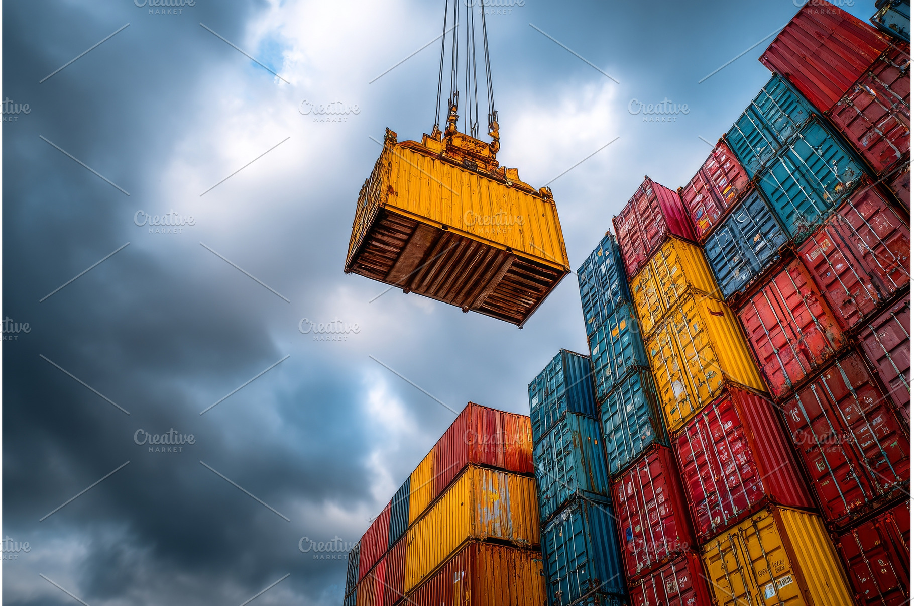 Container handling is taking place, a Transportation Photo by ZinetroN