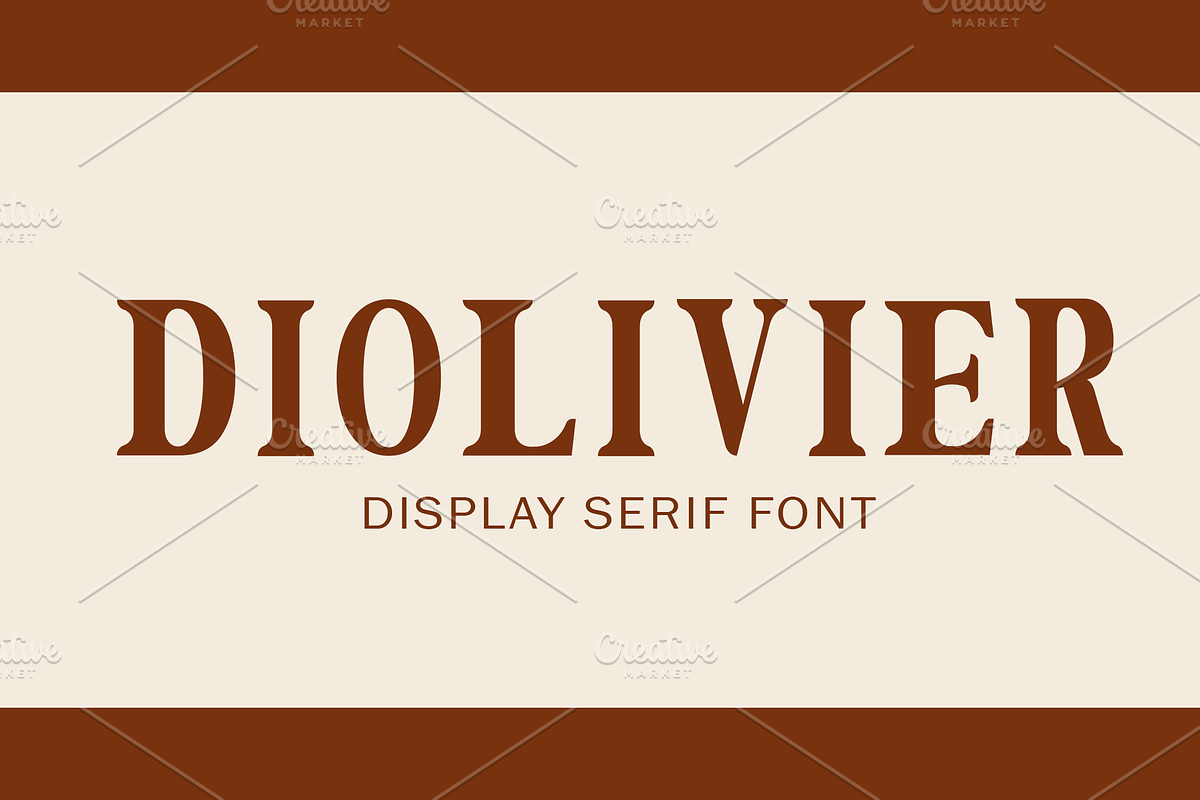 Diolivier Display Serif Font, a Serif Font by Grappict.com (Photo 1 of 5)