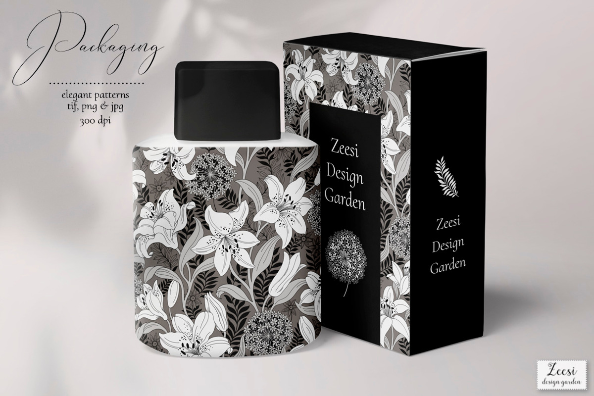 Ivory Lilies Pattern & Motifs, a Pattern Graphic by Zeesi Design Garden (Photo 6 of 11)