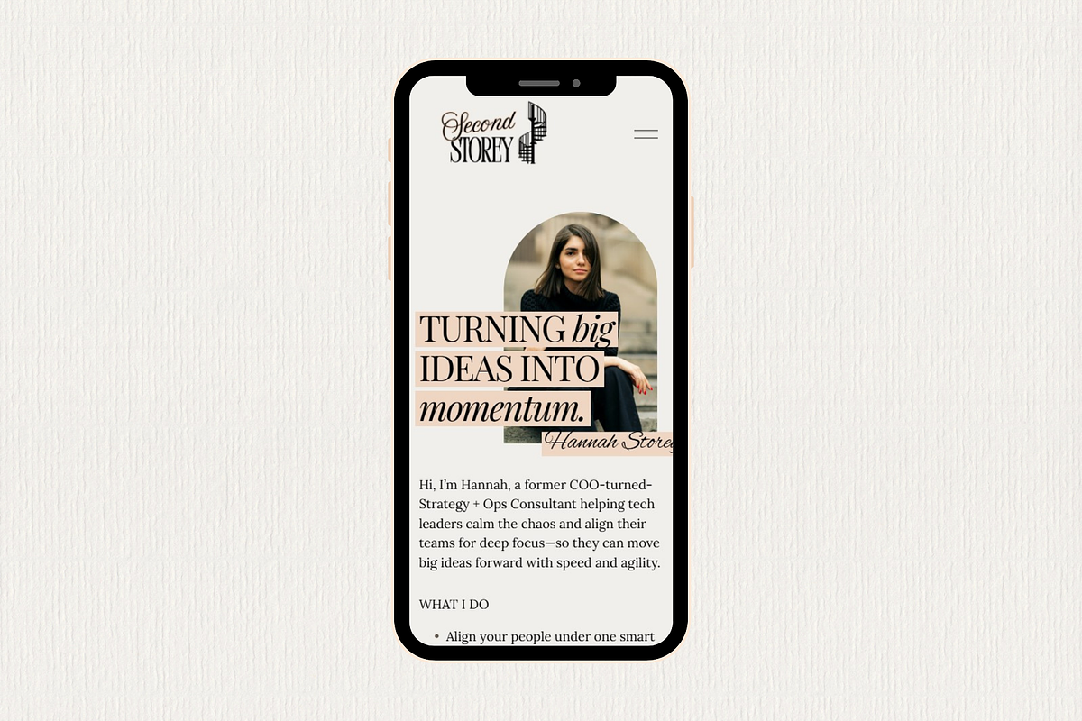 Squarespace 7.1 Template: Hannah preview 6
