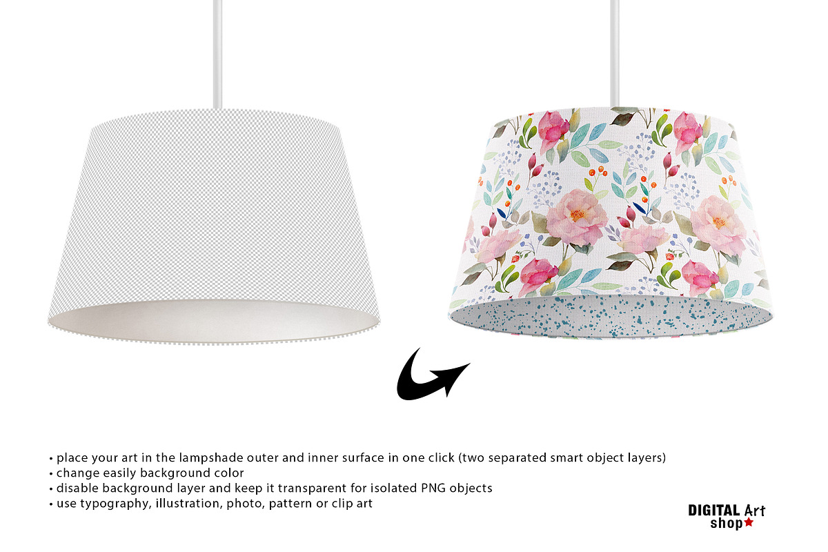 Drum Lampshade MockUp +inner surface, a Product Mockup by Mockup Up! (Photo 3 of 5)