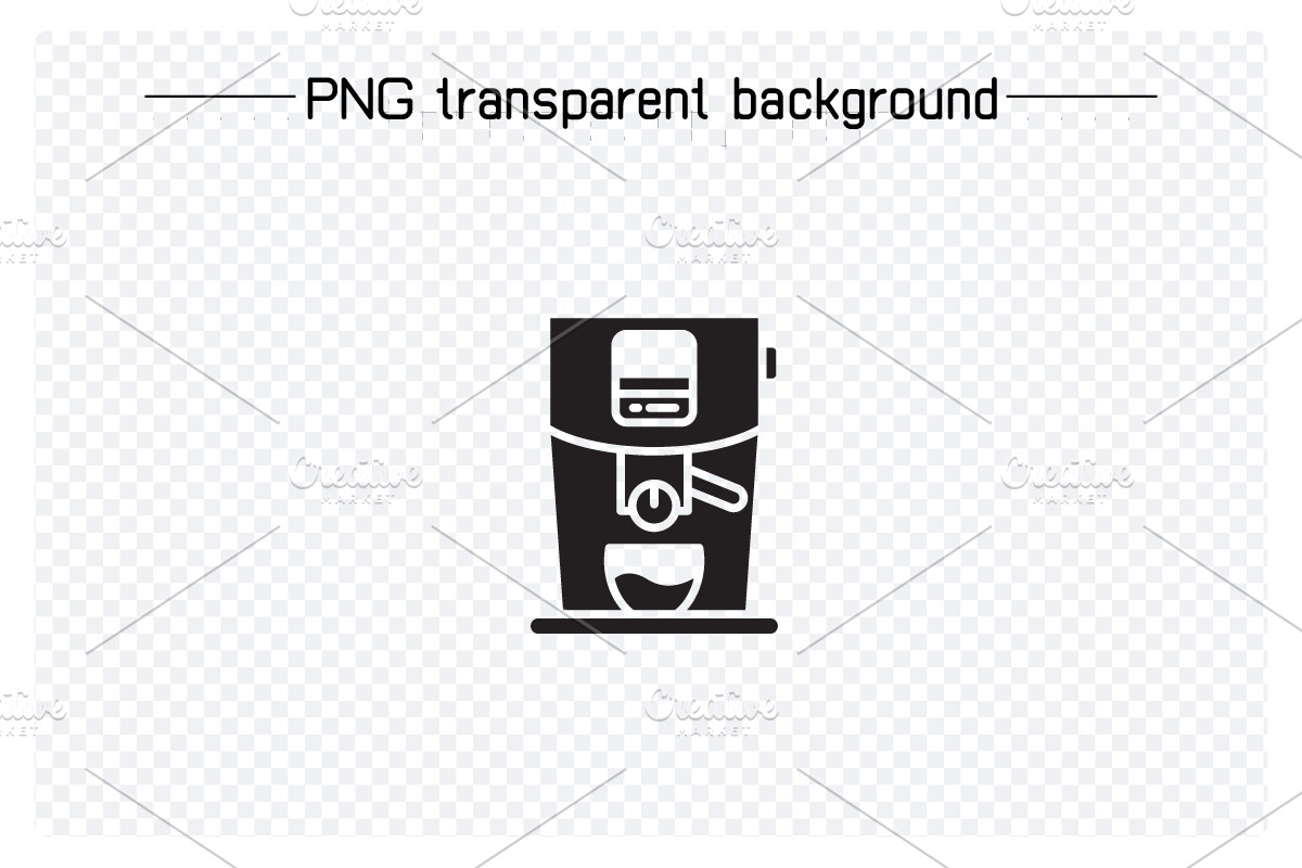 Coffee Machine Glyph Icons Set, a Solid Icon by Designfour (Photo 2 of 6)
